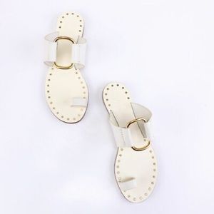 Tory Burch Shoes Tory Burch Ravello Toe Ring Studded Leather